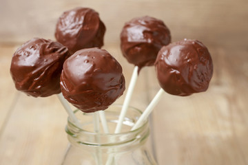 Chocolate cake pops
