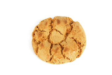 fresh baked cookie isolated on white background