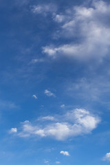 The beautiful blue sky with white clouds