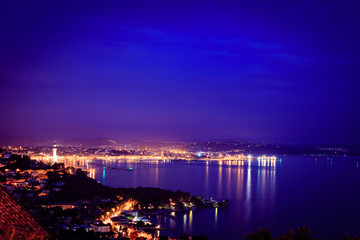 Naklejka premium evening in the gulf of Trieste