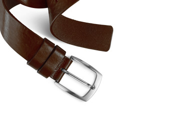 Black mens leather belt