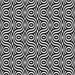 Obraz premium Design seamless monochrome waving pattern
