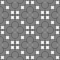 Design seamless monochrome decorative pattern