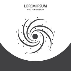 Galaxy icon on the background