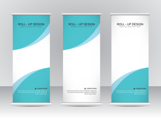 Roll up banner stand template