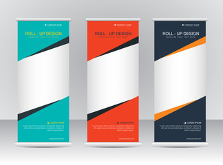 Roll up banner stand template
