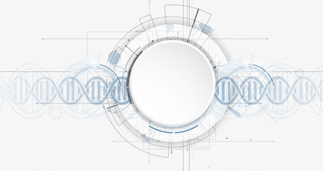 DNA Abstract science and element collection. Futuristic technology for business