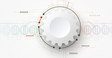 Obraz premium DNA Abstract science and element collection. Futuristic technology for business