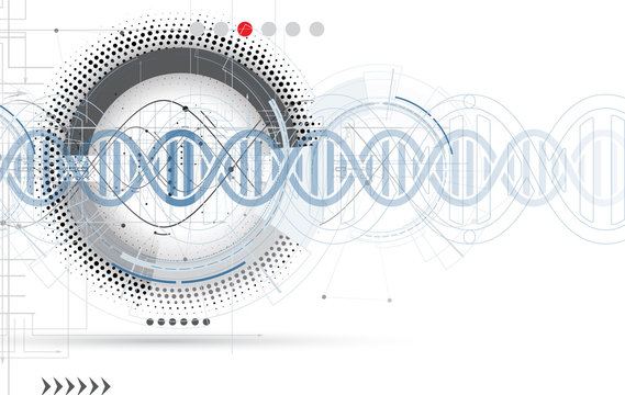 DNA Abstract science and element collection. Futuristic technology for business
