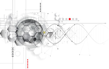 Obraz premium DNA Abstract science and element collection. Futuristic technology for business