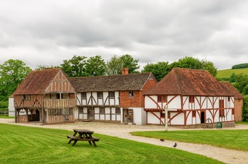 Reconstructed medieval buildings