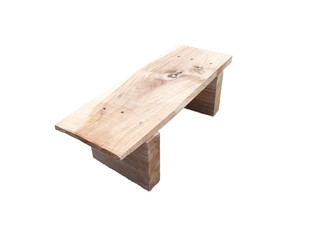 small bench made from wood