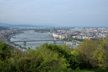 Fototapeta na wymiar River Danube in Budapest Hungary 13