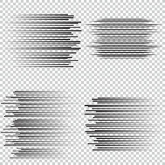 Speed lines Flying particles Fight stamp Manga graphic. Sun rays or star burst