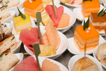  Collection of delicious cake mini dessert