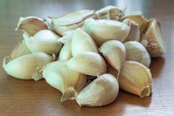 Thai Garlic on side view