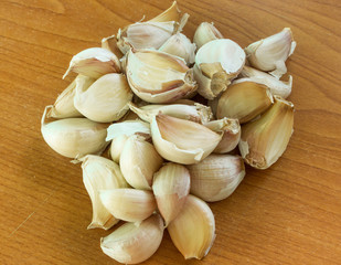 Thai Garlic on top view