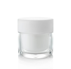 Cosmetic bottle isolated on white