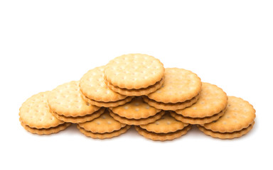 Sandwich biscuits, filled with chocolate