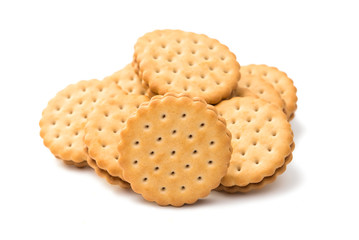 Sandwich biscuits, filled with chocolate