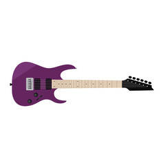 Fototapeta na wymiar Purple Electric Guitar