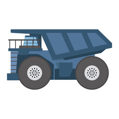 Vector tipper illustration isolated on white background. Vector tipper under construction icon illustration. Vector tipper isolated vector.