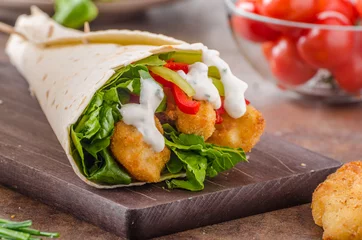  Tortilla with breaded chicken © Stepanek Photography