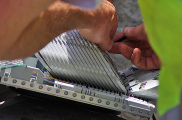 installation de fibre optique