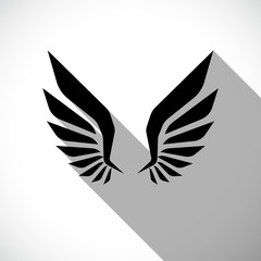 Wings of a bird. Vector illustration