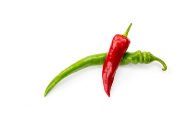 Chili pepper isolated on white background
