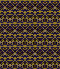 Antique seamless background 441 curve spiral cross flower
