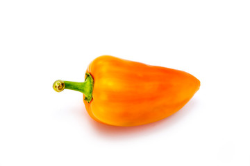 Sweet bell pepper isolated on white background cutout