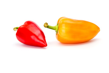 Sweet bell pepper isolated on white background cutout