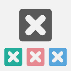 Obraz premium multiply sign icon