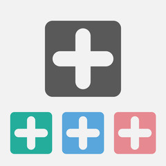 Fototapeta premium plus sign icon