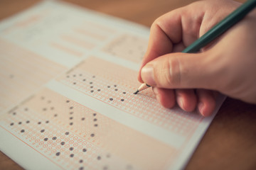 Amswer Sheet with Pencil