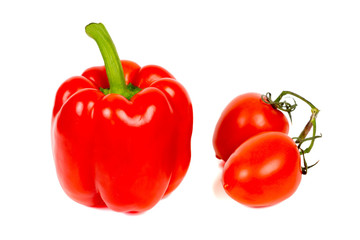 paprika and two tomatoes
