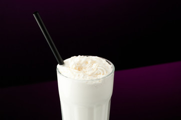 ice cold cocktail in a transparent glass