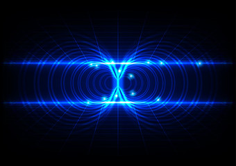 Abstract Virtual tecnology vector background