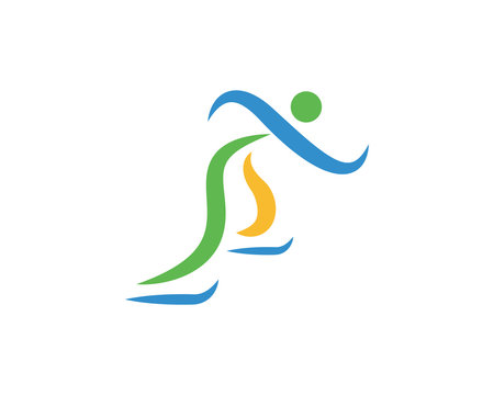 Modern Sports Logo Symbol - Skating