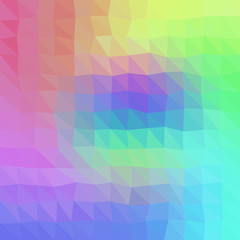Gradient low poly triangle style vector mosaic background