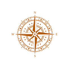 compass wind rose icon

