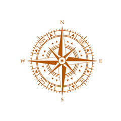compass wind rose icon

