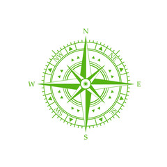 compass wind rose icon

