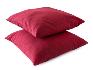 Zwei rote Kissen