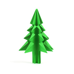 Christmas tree origami