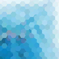 Fototapeta na wymiar Abstract hexagons vector background. Blue geometric vector 