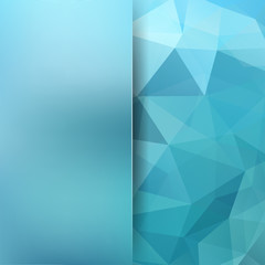 Abstract mosaic blue background. Blur background. 