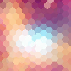 Background made of hexagons. Square composition 
