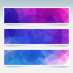 Abstract banner with business design templates. Set of Banners